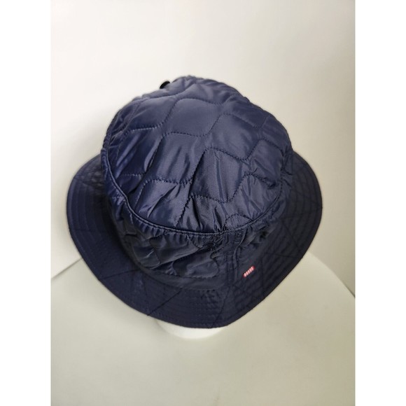 HERSCHEL SUPPLY COMPANY Navy Blue Quilted Nylon Bucket Hat (Kids L/XL) - Picture 3 of 5